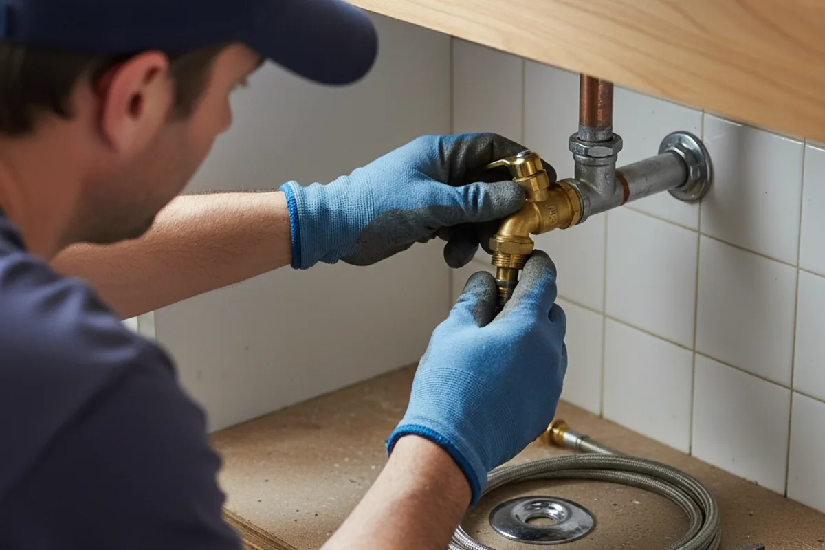 Shutoff valve and fitting work during Emergency Plumbing in Aurora